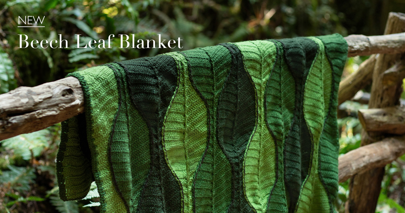 NEW Beech Leaf Blanket crochet pattern TOFT beneath the trees